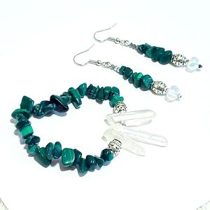 ❤ Handcrafted Beautiful Earrings and bracelet set